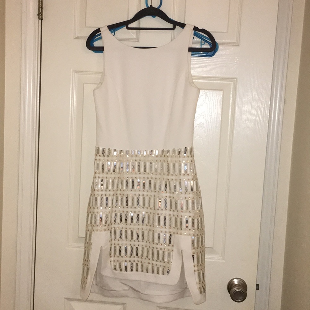 Sequin white NBD dress